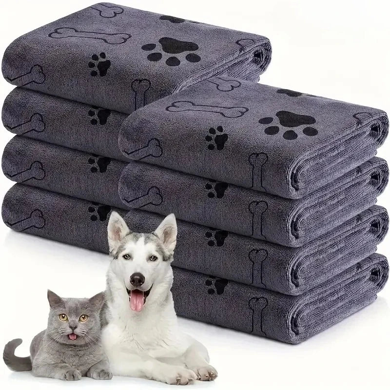 Serviette Microfibre pour Chien, Absorbante et Séchage Rapide - SAWAH