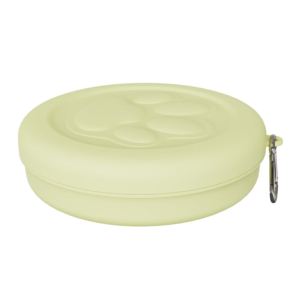 Duo de gamelles pliables de voyage pour chien SAWAH - coloris Vanille