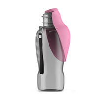Gourde de voyage pliable pour chien SAWAH 800 ml - coloris Rose