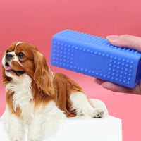 Brosse anti-poils silicone pour chien SAWAH - vue produit