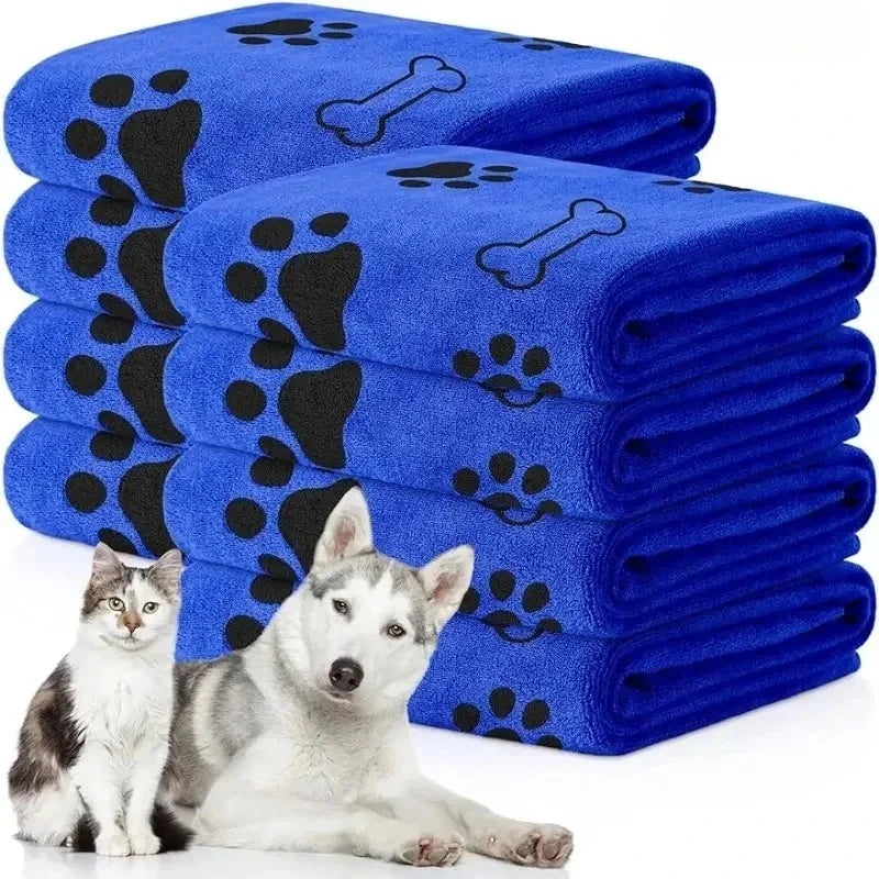 Serviette Microfibre pour Chien, Absorbante et Séchage Rapide - SAWAH