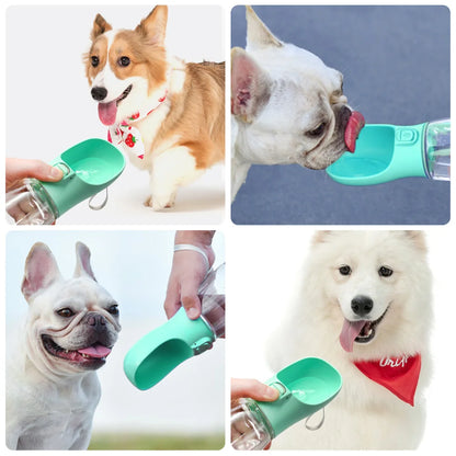 Gourde de Promenade pour Chien avec Bol Intégré, 300 à 550 ml - SAWAH
