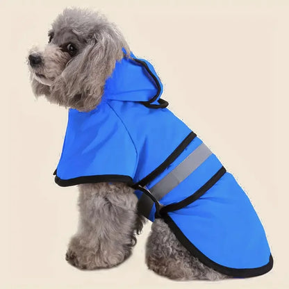 Manteau de Pluie à Capuche pour Chien, Bande Réfléchissante - SAWAH