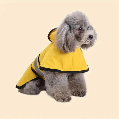 Manteau de Pluie à Capuche pour Chien, Bande Réfléchissante - SAWAH