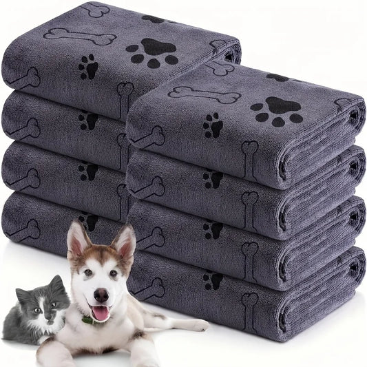 Serviette Microfibre pour Chien, Absorbante et Séchage Rapide - SAWAH