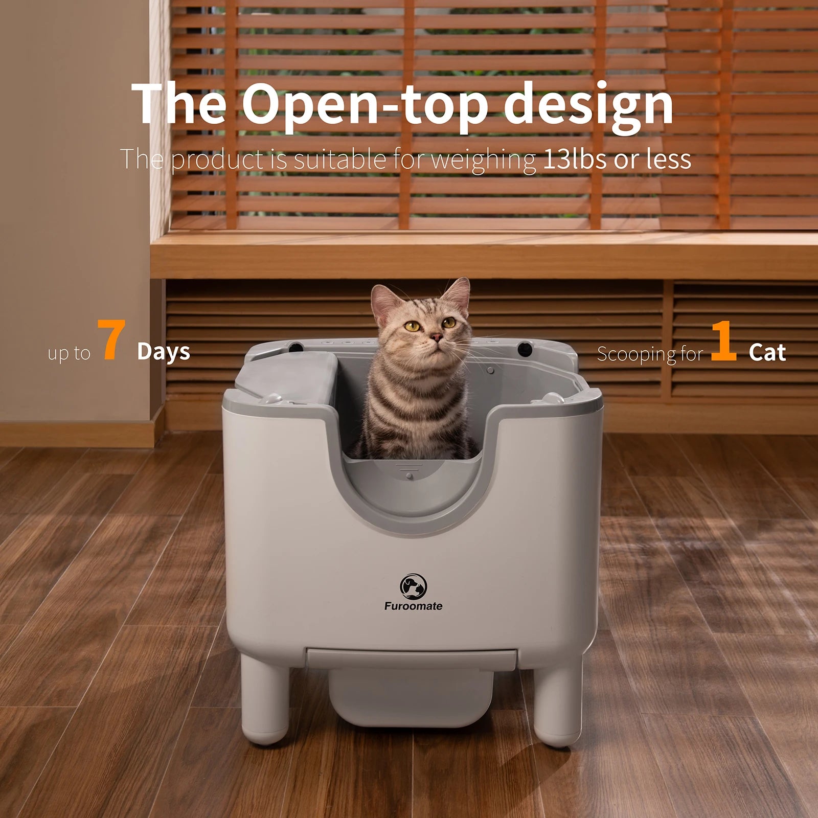Litière Automatique Connectée L'Autonome Open 360° - SAWAH