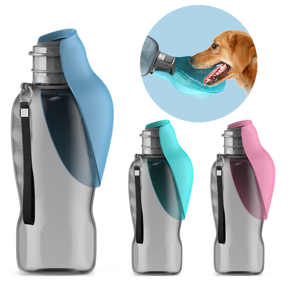 Gourde de voyage pliable pour chien SAWAH avec gamelle intégrée 800 ml - vue 1